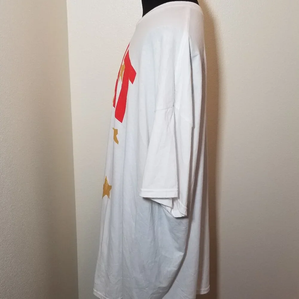 Hybrid Apparel White Mens 5X T Shirt Muhammad Ali‎ Goat Retro Boxing Champ NWOT